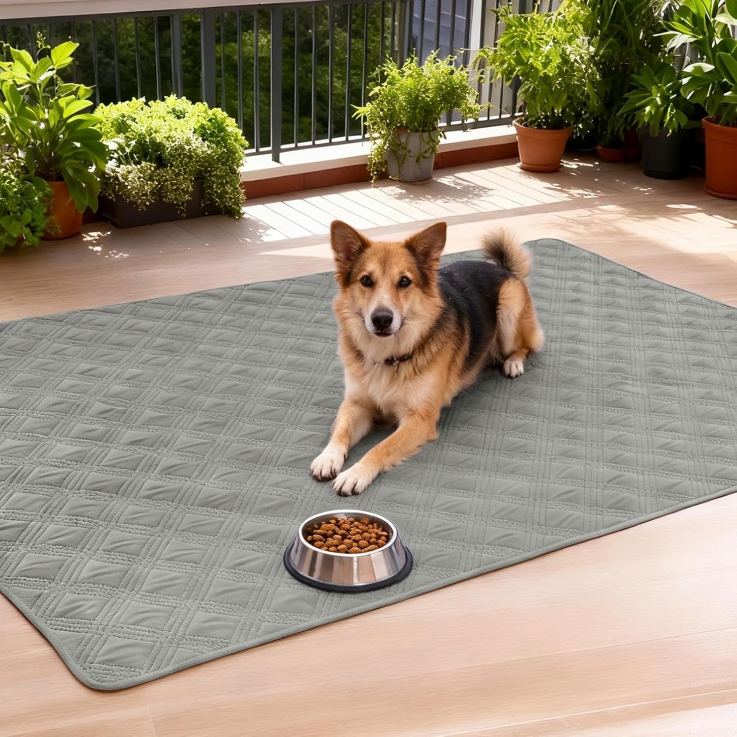 Waterproof Dog Blanket, Reversible Pet Bed Blanket, Soft Sofa Couch Cover for Dogs Washable, Waterproof Pet Couch Covers for Sofa Puppy Cats Furniture Protector(30"X70", Grey/Dark Grey)