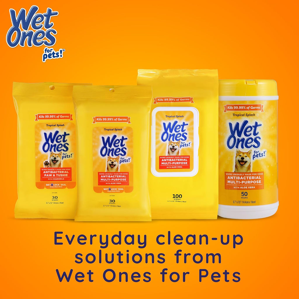 for Pets Antibacterial Dog Paw Cleaner with Built-In Scrubber Brush, Tropical Splash Scent - Foaming Cleanser for Dog Paws - Paw Washer & Grooming Care, 5 Ounce