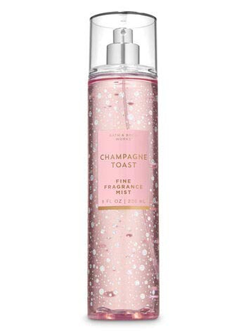 Bath and Body Works - Champagne Toast - 3 Pc. Gift Set - Moisturizing Body Wash, Fine Fragrance Mist and Ultra Shea Body Cream - (2019 Edition)
