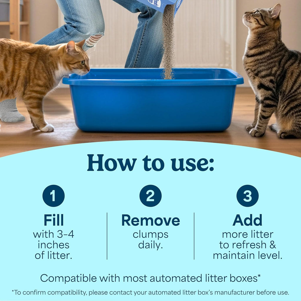 Heavy Duty Odor Block Advanced Multi Cat Clumping Litter with Febreze, 17.5 Lb (Package May Vary)