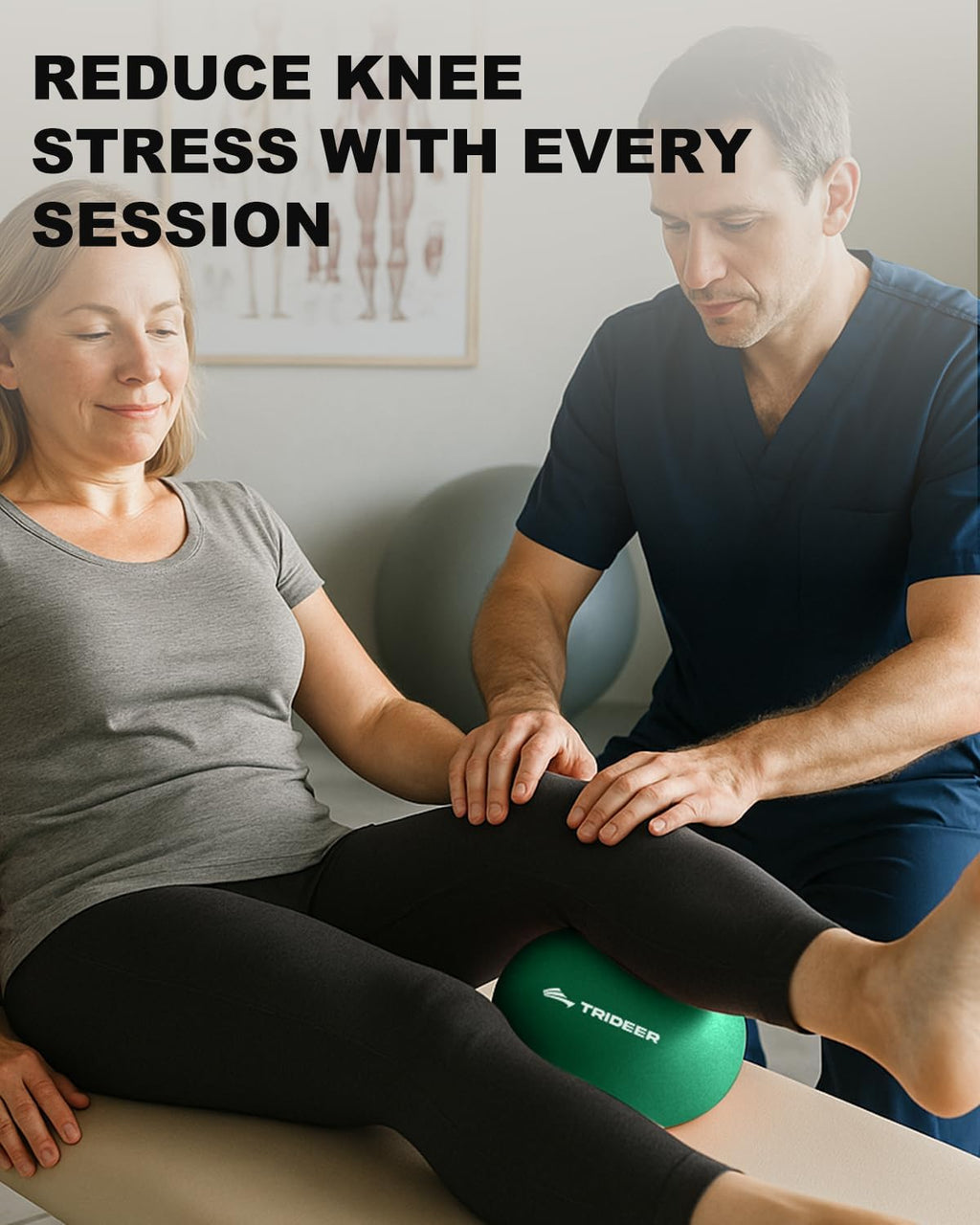 Exercise Balls Physical Therapy, 9 Inch Pilates Ball between Knees for Physical Therapy, Mini Exercise Ball - Yoga Ball, Small Workout Balls for Core Strength and Back Support with Guide