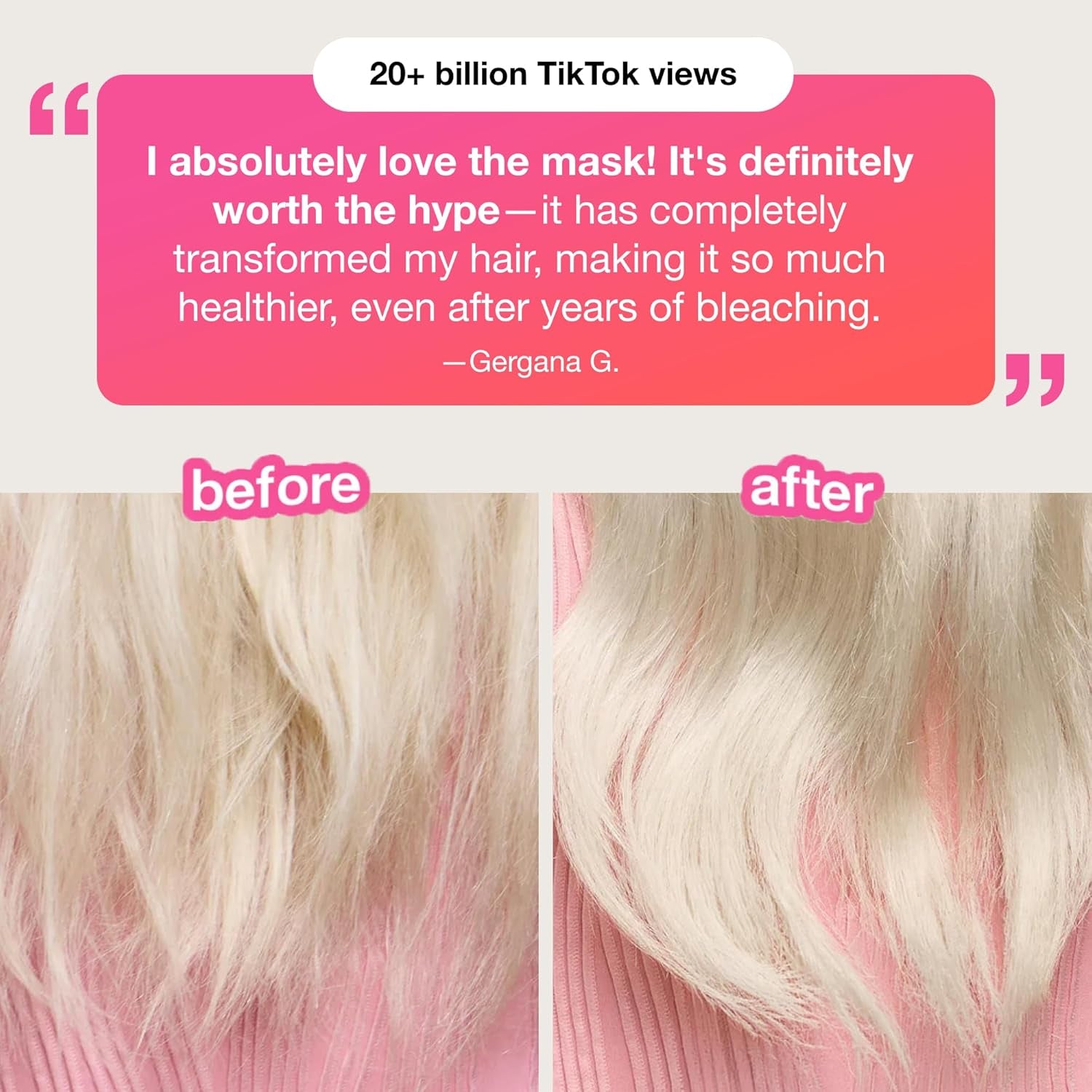 Leave-In Molecular Repair Hair Mask, Patented, Lasting Repair for Dry, Frizzy, Damaged Hair, Reverse Damage in 4 Minutes from Bleach, Color, Chemical Services + Heat