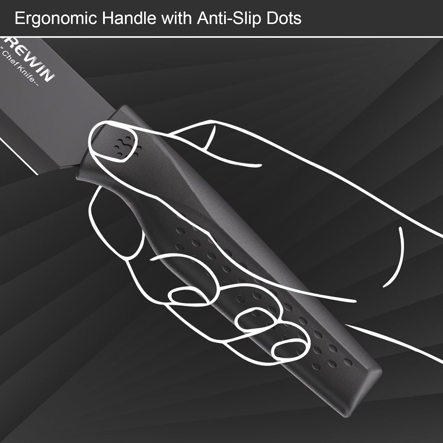 Knife Set, Kitchen Knife Set, Knives Set for Kitchen, Universal Knife Block, Utility Knife Block Set, New Home Essentials, Apartment Essentials, Dishwasher Safe