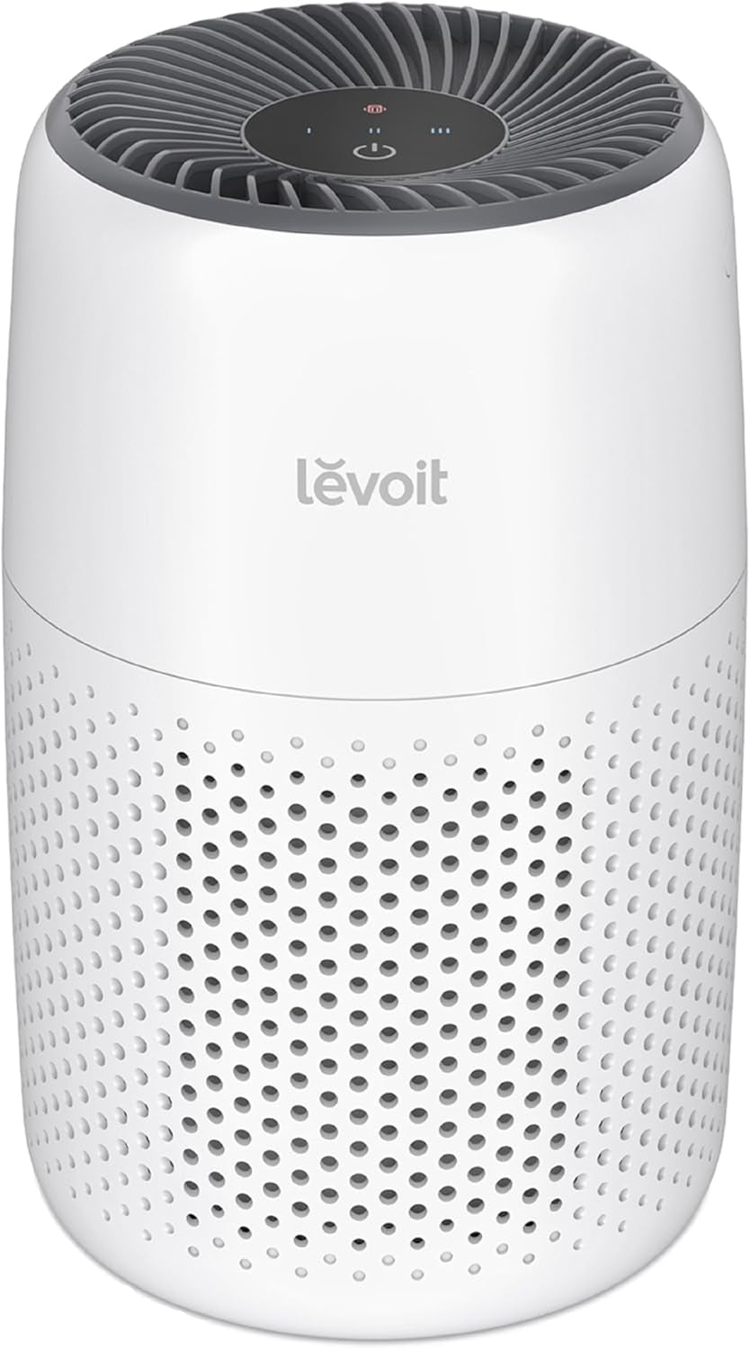 Air Purifiers for Bedroom Home Dorm, AHAM VERIFIDE, 3-In-1 Filter Cleaner with Aroma Pad, Filters Smoke, Allergens, Pet Dander, Odor, Dust, Office, Desktop, Core Mini-P, White