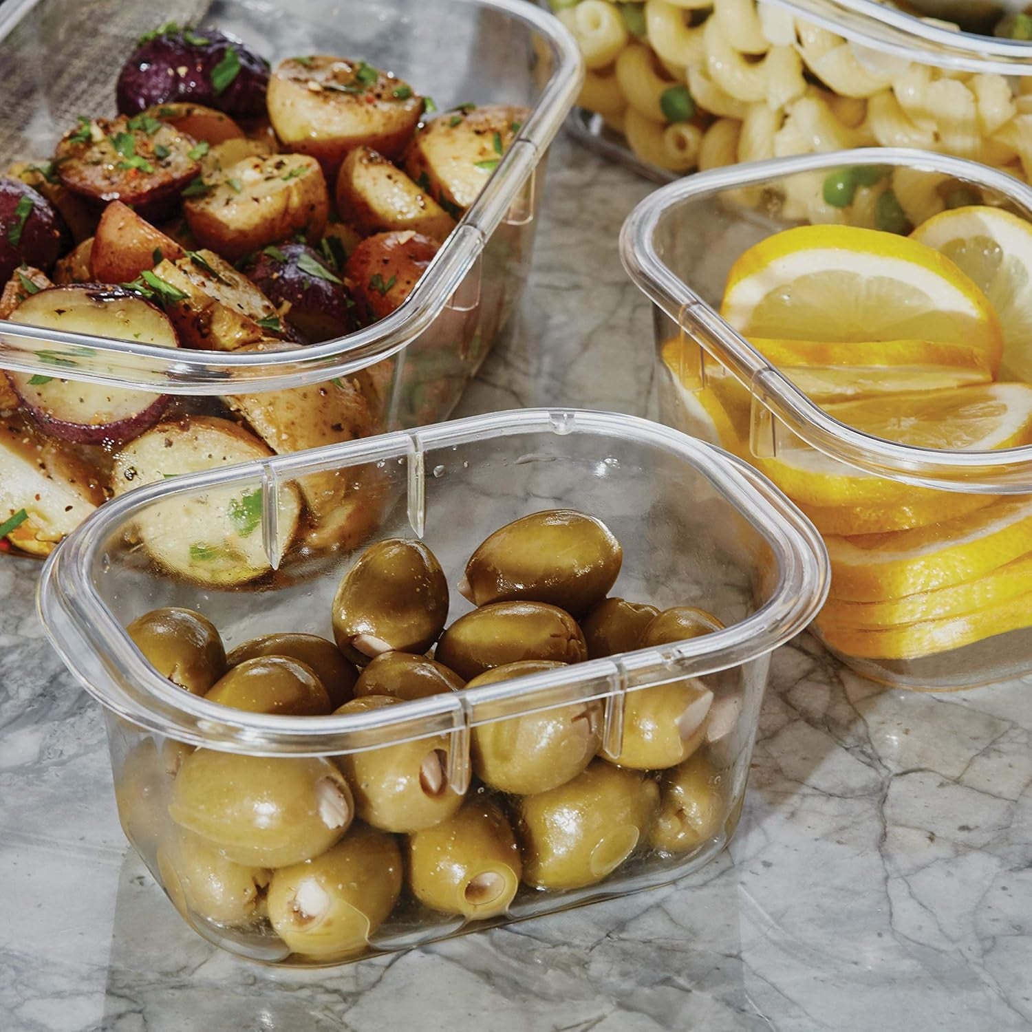 Brilliance Food Storage Containers, Set of 5 (10 Pieces), Bpa-Free, Leak-Proof, Clear