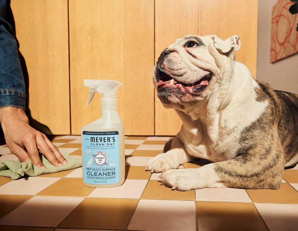 Mrs. MEYER'S CLEAN DAY Pet Multi-Surface Cleaner, Coconut Leaf Scent, 16Oz